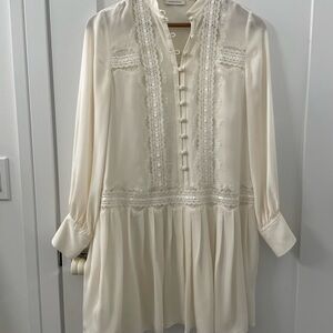 Rebecca Taylor Silk Lace Mini Dress